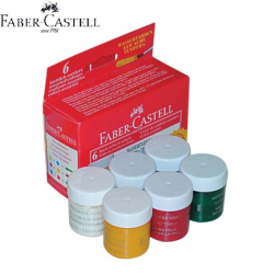 Темперни бои 6 цвята Faber Castell